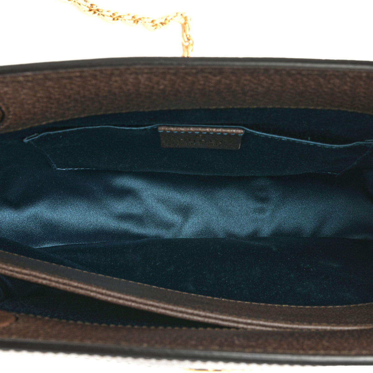 GG Supreme Monogram Web Small Ophidia Chain Shoulder Bag Brown