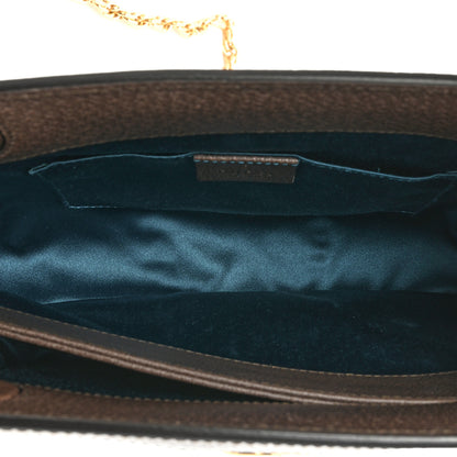 Gucci GG Supreme Monogram Web Small Ophidia Chain Shoulder Bag Brown 6 of 19