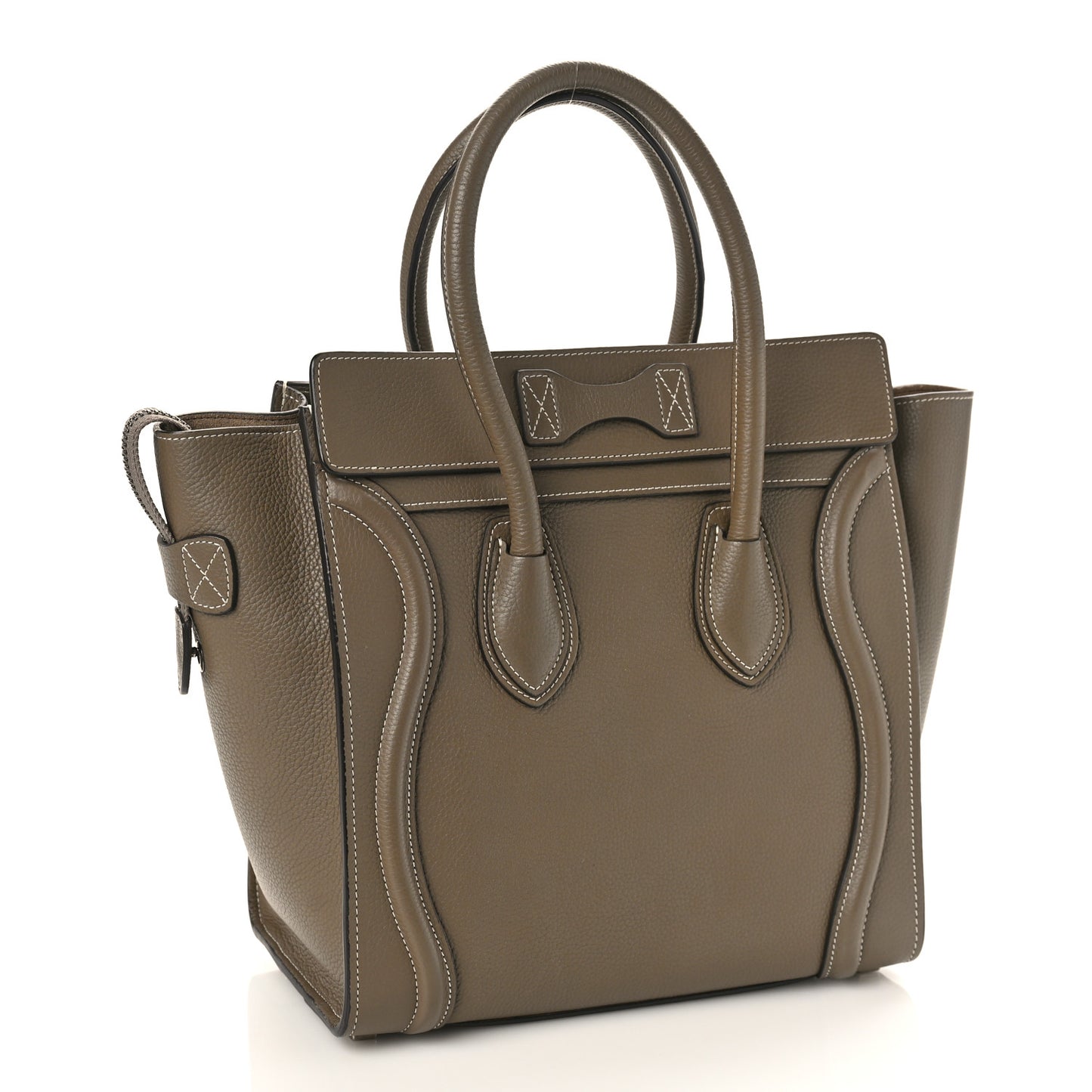 Drummed Calfskin Micro Luggage Souris