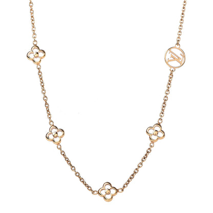 Louis Vuitton Flower Full Necklace Gold 1 of 6
