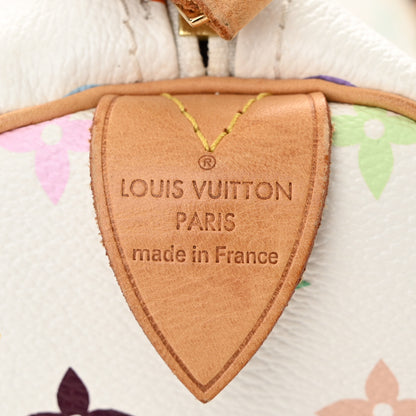 Louis Vuitton Monogram Multicolor Speedy 30 White 6 of 10