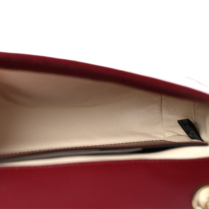 Gucci Calfskin Matelasse Mini GG Marmont Shoulder Bag Rosso Ancora 5 of 10