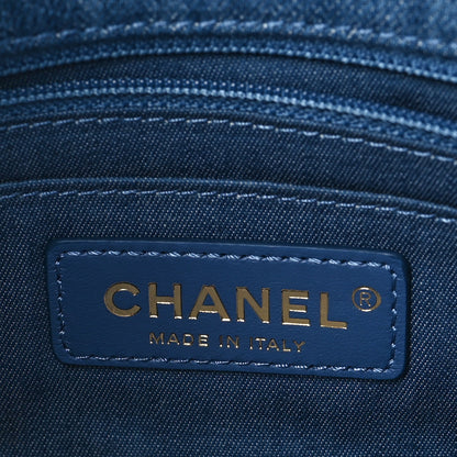 Chanel Denim Quilted Mini Pearl Crush Rectangular Flap Blue 7 of 9