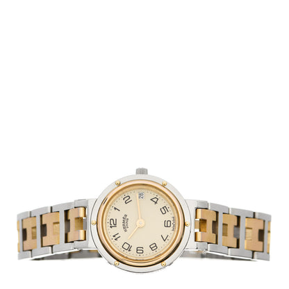 Hermes Stainless Steel 24mm Clipper Quartz Watch Gold 2 of 4