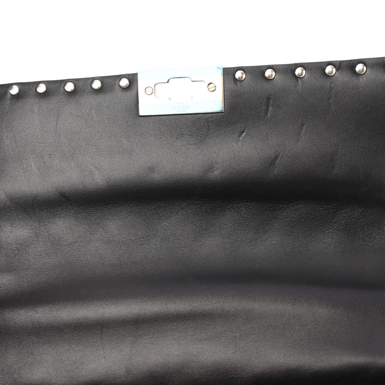 Valentino Garavani Lambskin Large Rockstud Spike Shoulder Bag Black 10 of 10