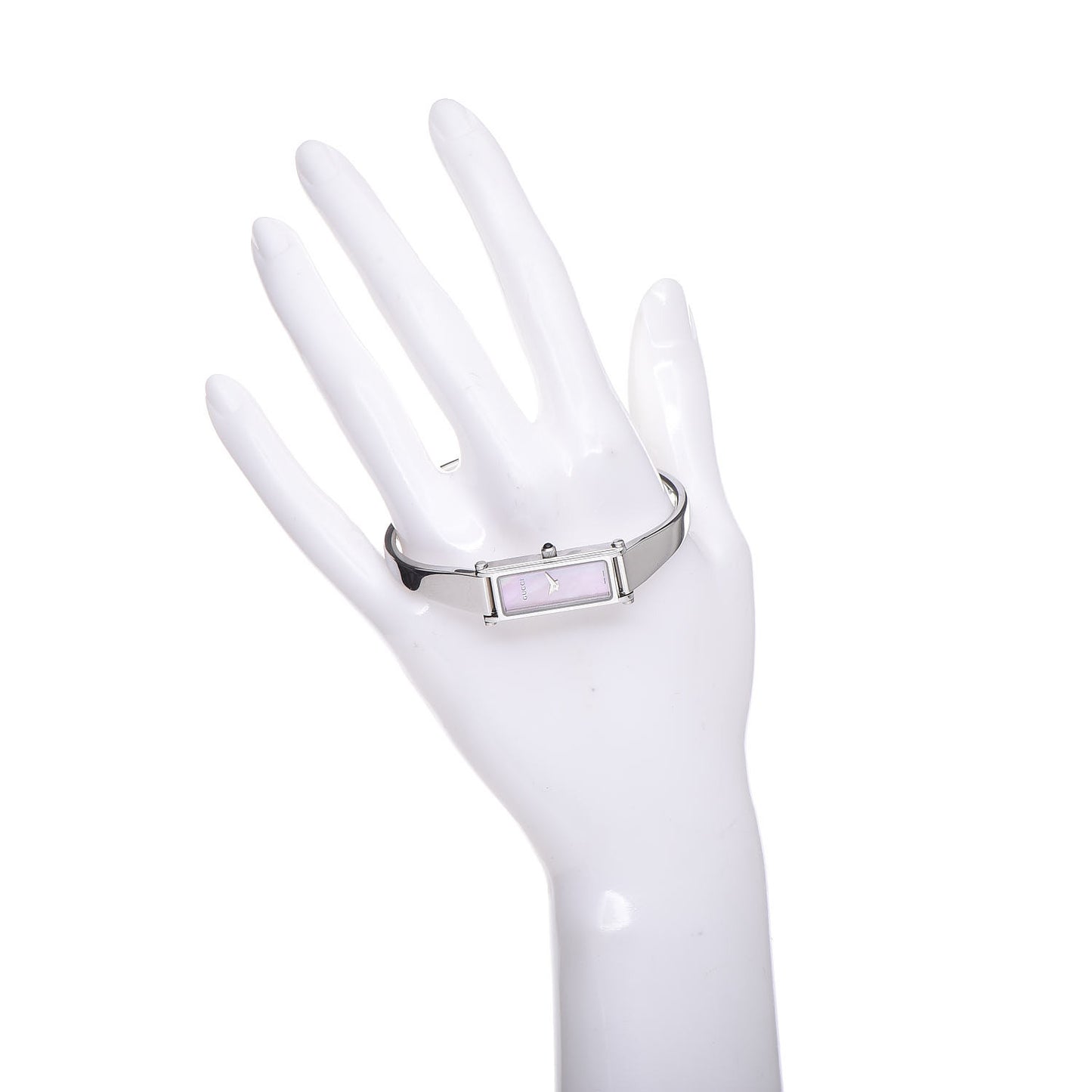 Stainless Steel Pink Mother of Pearl 12mm 1500L Horsebit Quartz Watch