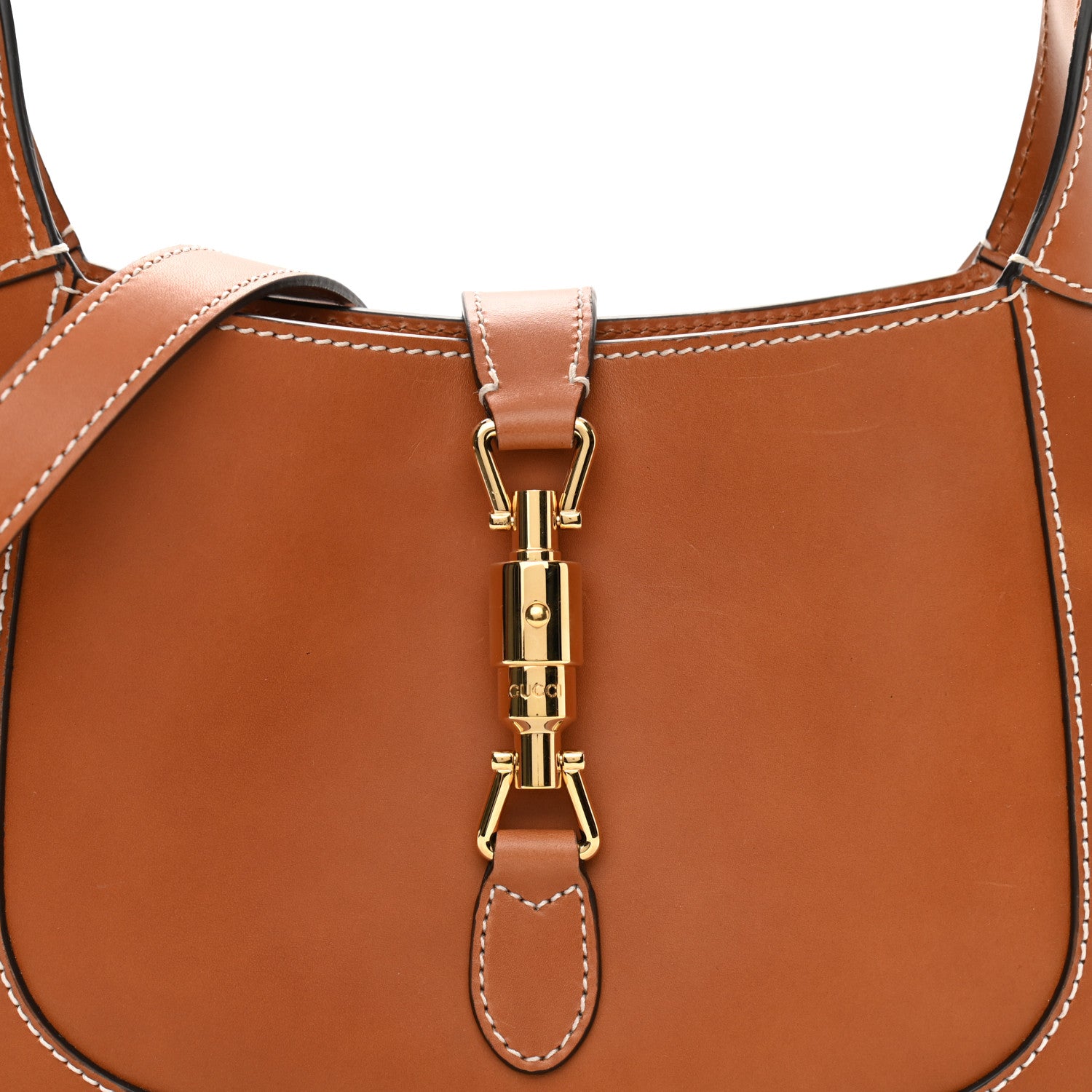 Gucci Calfskin Small Jackie 1961 Hobo Harness Brown 8 of 10