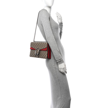 Gucci GG Supreme Monogram Small Dionysus Shoulder Bag Red 2 of 13