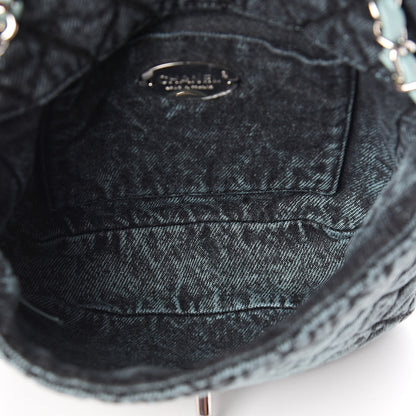 Chanel Denim Quilted Small Denimpression Flap Blue Black 5 of 10