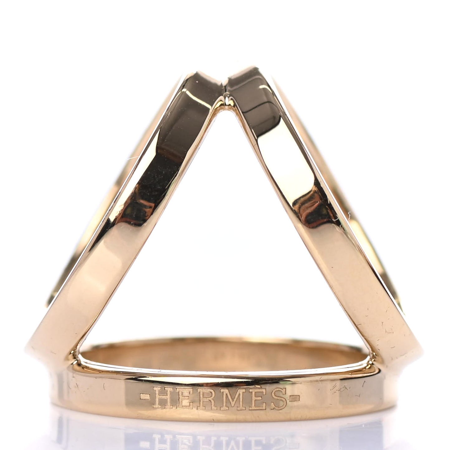 Permabrass Rose Gold Plated Trio Scarf Ring