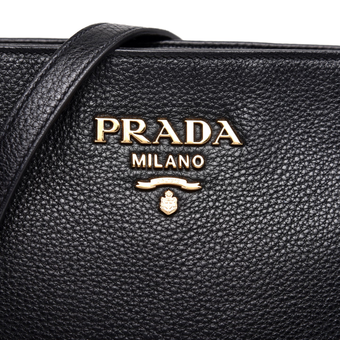 Vitello Daino Crossbody Bag Black