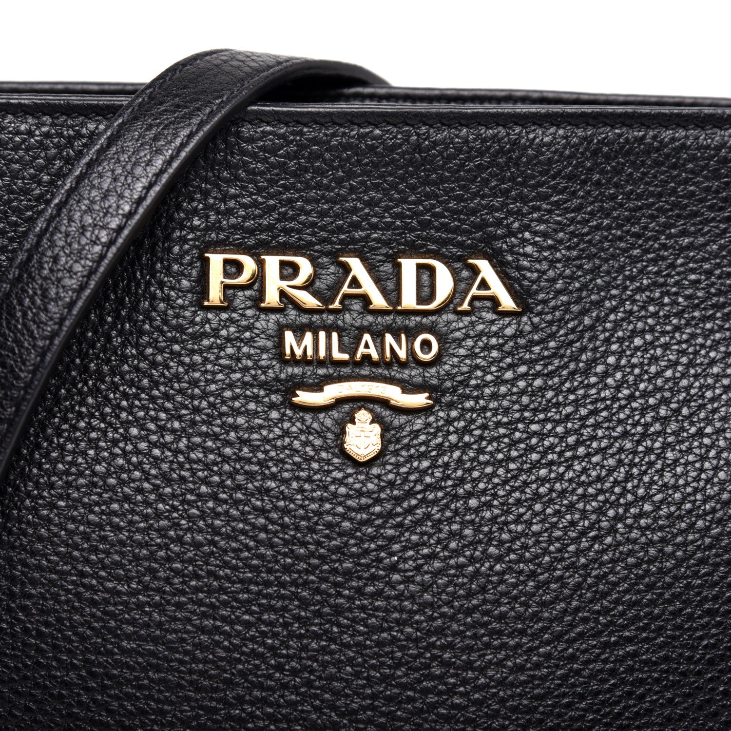 Prada Vitello Daino Crossbody Bag Black 10 of 10