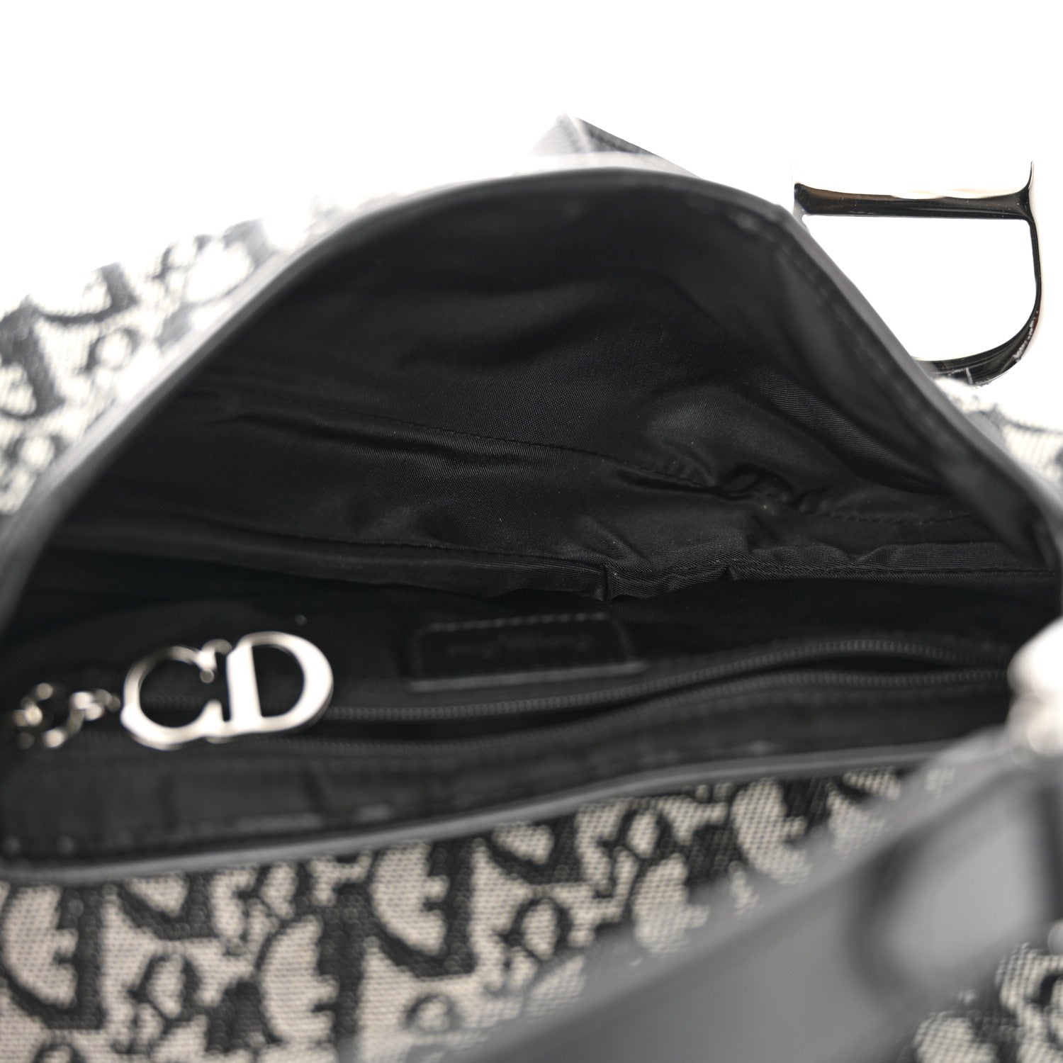 Christian Dior Monogram Saddle Bag Blue 5 of 11