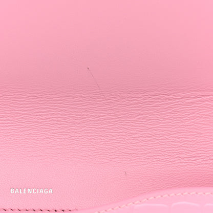 Balenciaga Shiny Calfskin Crocodile Embossed Ghost Sling Bag Pink 13 of 16