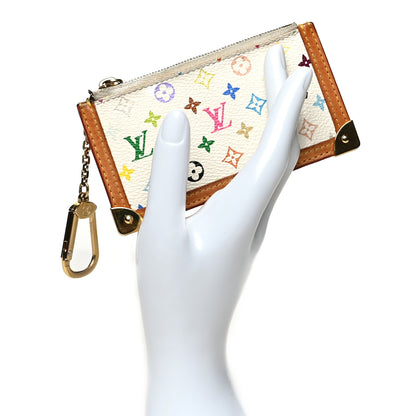 Louis Vuitton Monogram Multicolor Key Pouch White 2 of 12