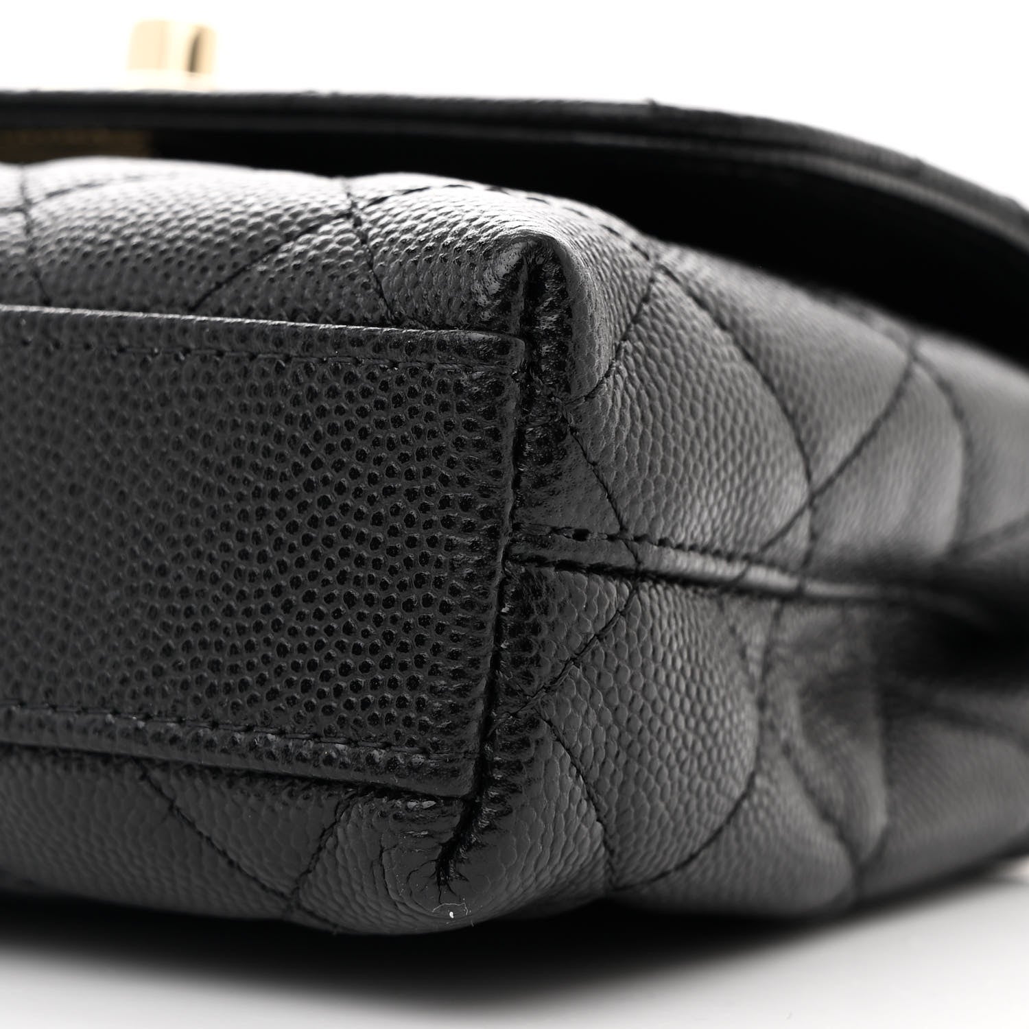 Chanel Caviar Quilted Coco Handle Clutch With Chain Black 10 of 11