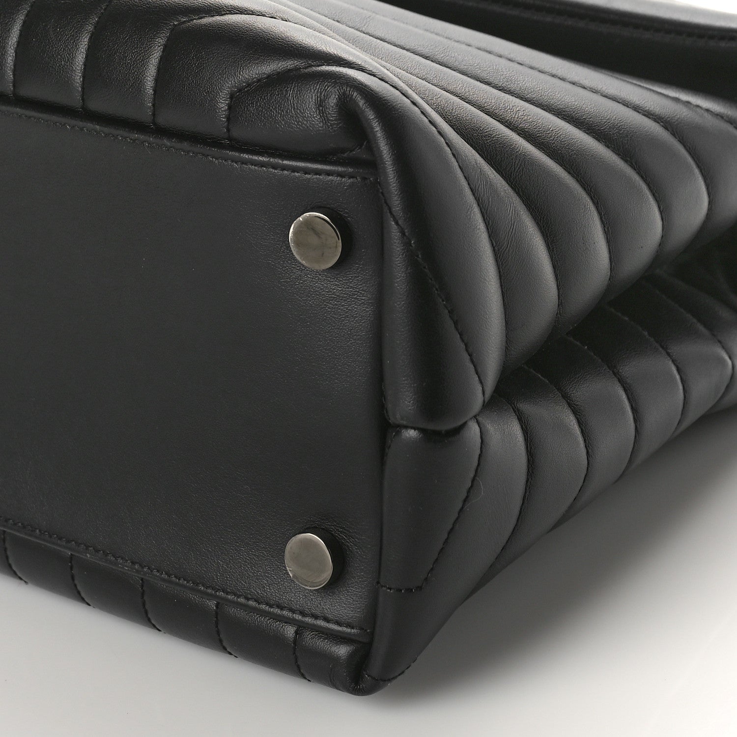 Saint Laurent Calfskin Y Quilted Monogram Large Loulou Chain Satchel Black 9 of 12
