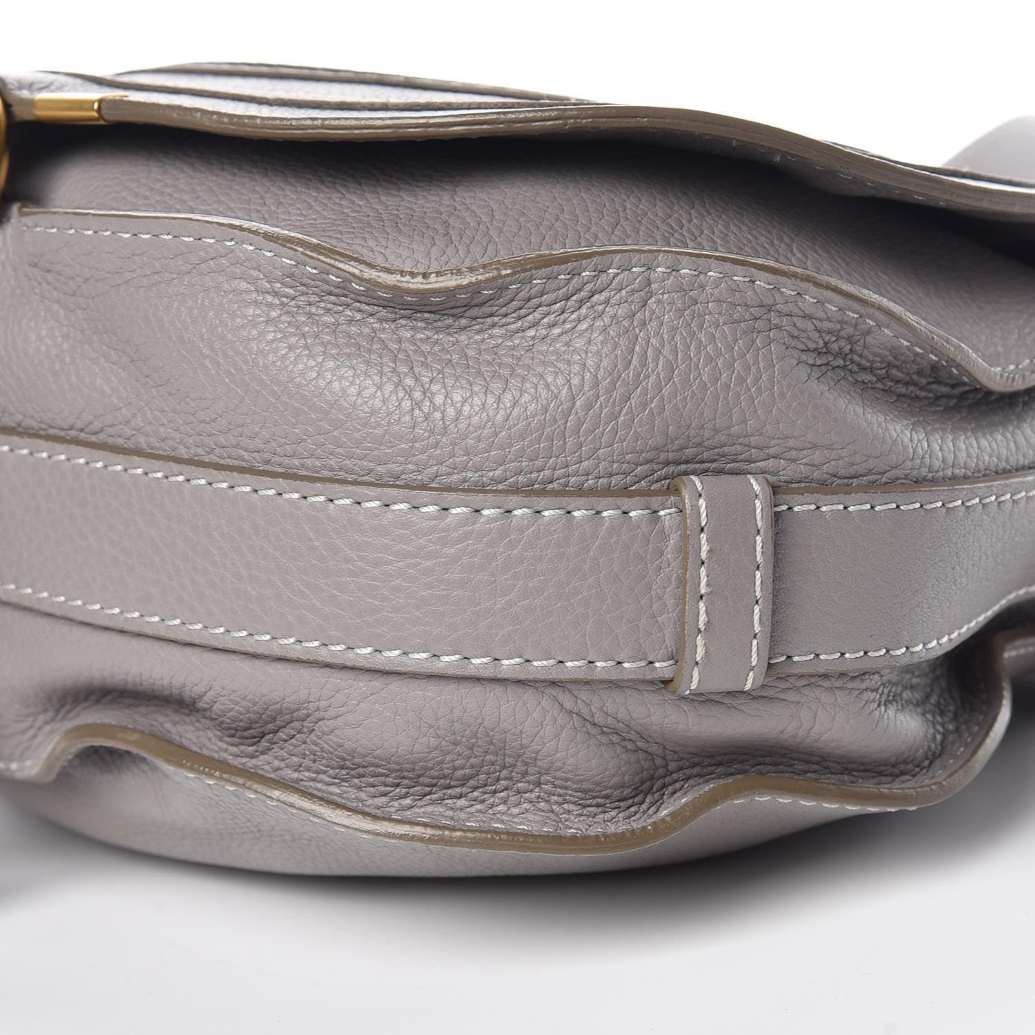 Chloe Calfskin Medium Marcie Round Crossbody Bag Cashmere Grey 9 of 12