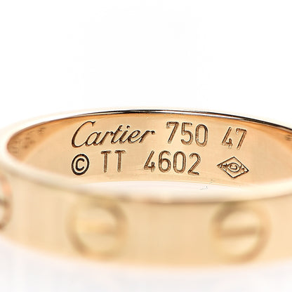 Cartier 18K Yellow Gold 3.5mm LOVE Wedding Band Ring 47 4 3 of 3