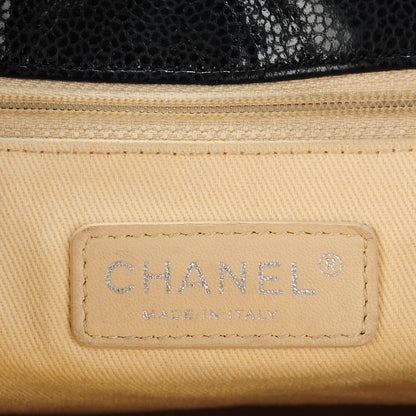 Chanel Glazed Caviar Quilted Stretch Spirit Messenger Bag Black 6 of 12