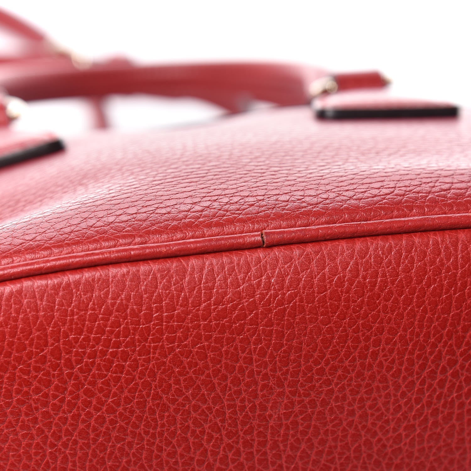 Gucci Dollar Calfskin Small GG Charm Dome Bag Red 16 of 18