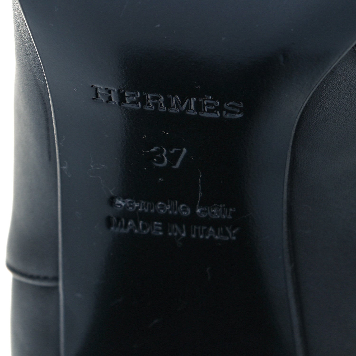 Hermes Calfskin Saint Germain Ankle Boots 37 Black 7 of 10