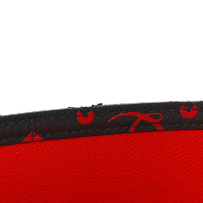 Christian Louboutin Perforated Calfskin Degrade Loubinthesky East West Cabata Tote Black Red 12 of 15