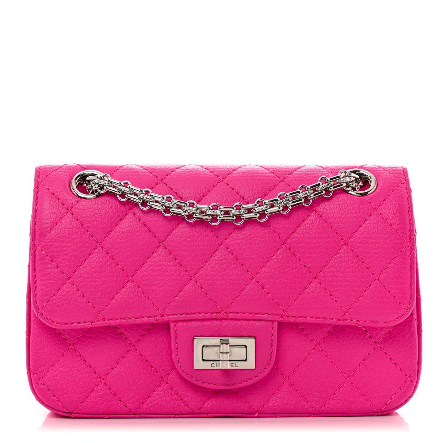 Sheepskin Quilted 2.55 Reissue Mini Flap Pink