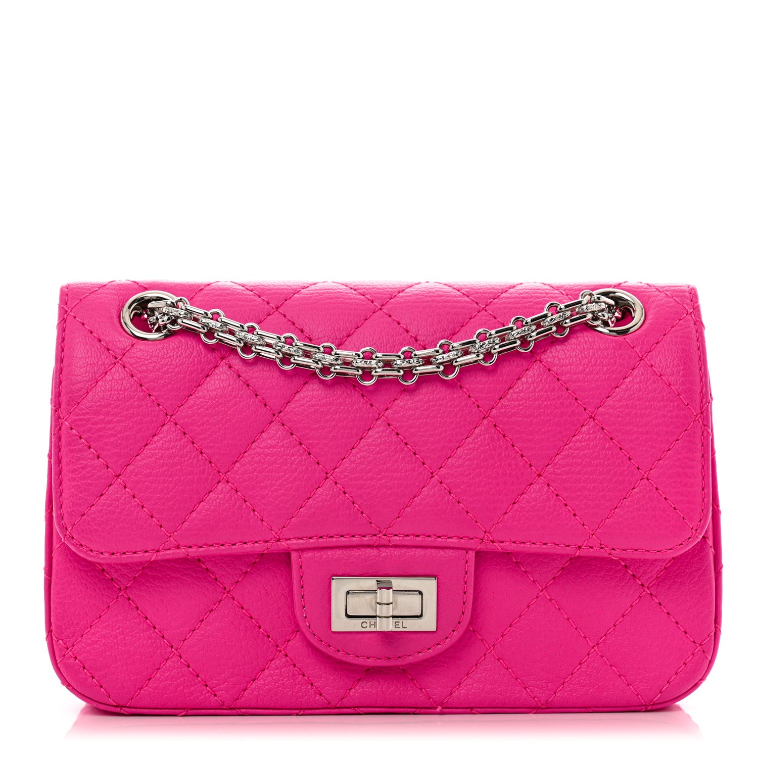 Chanel Sheepskin Quilted 2.55 Reissue Mini Flap Pink 1 of 12