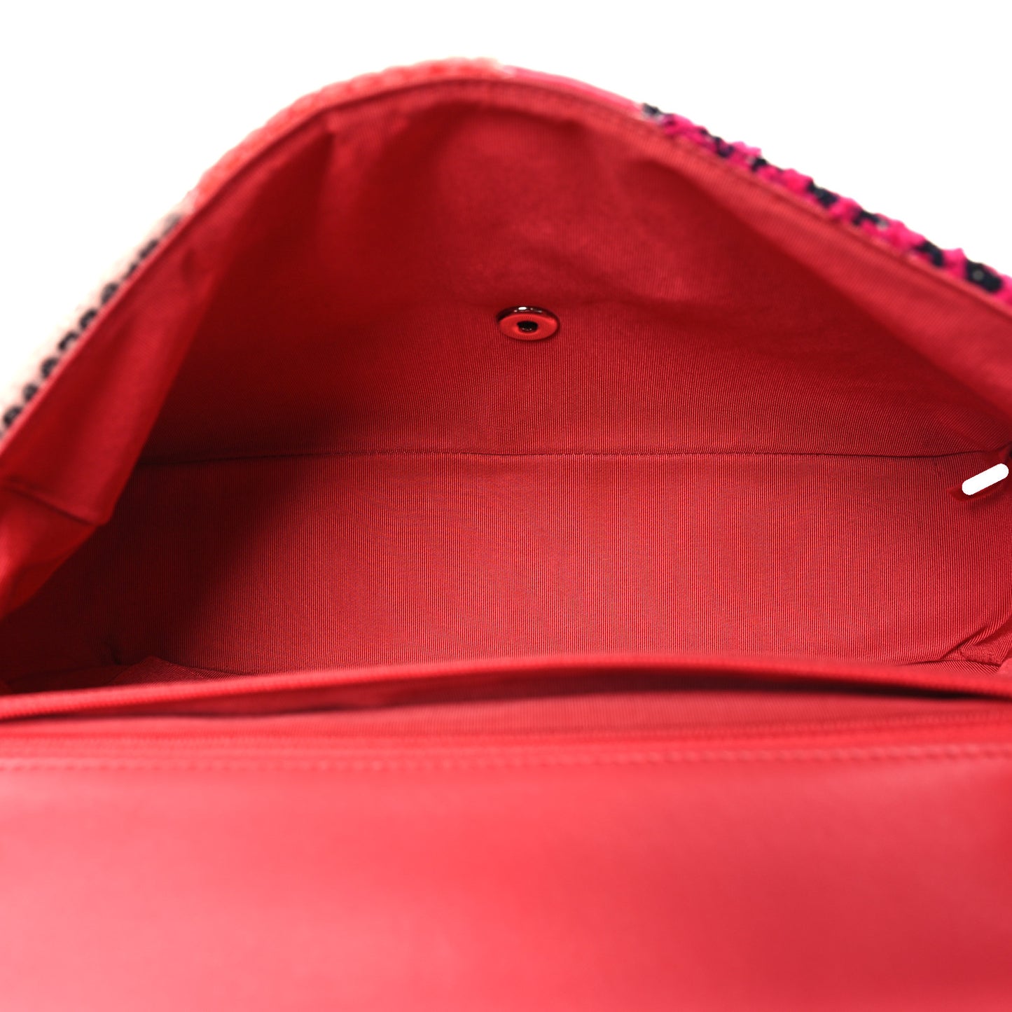 Tweed Patchwork Medium Single Flap Pink