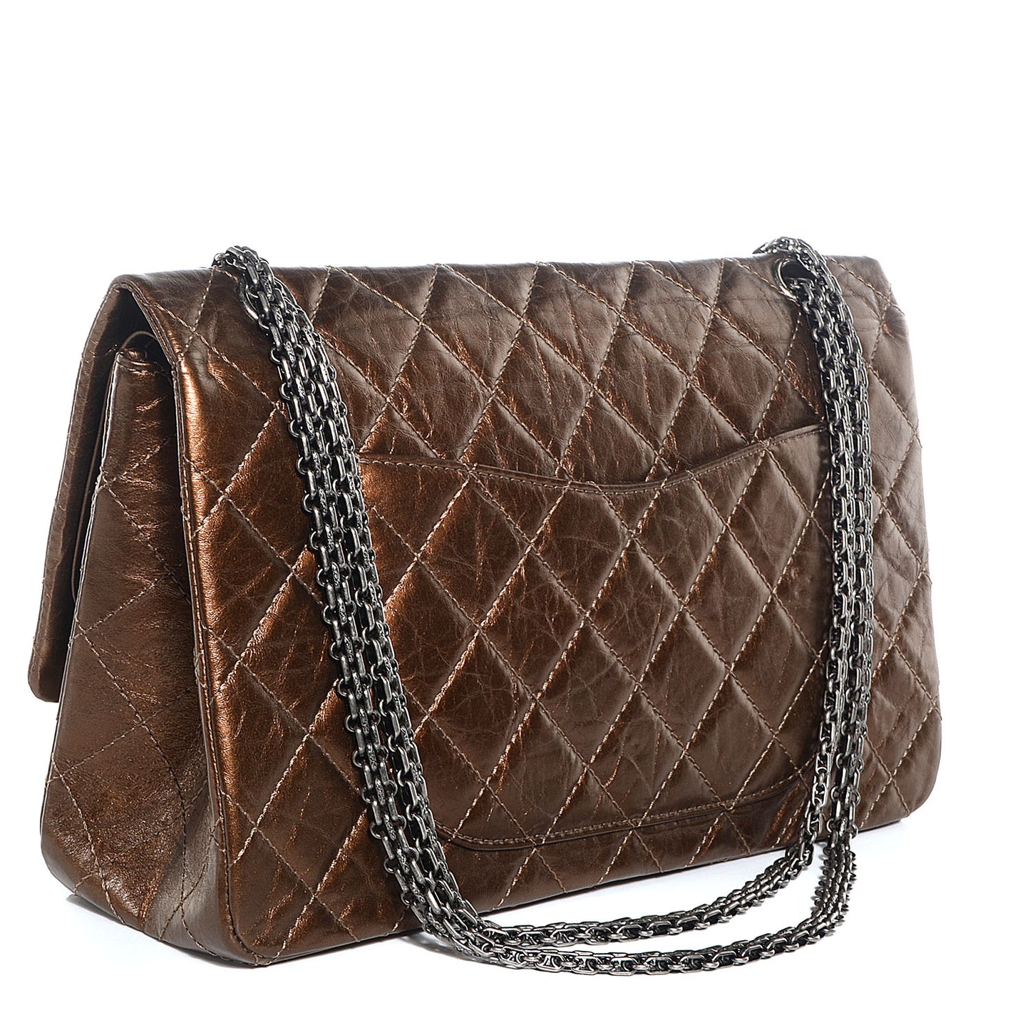Aged Calfskin 2.55 Reissue 227 Flap Bronze