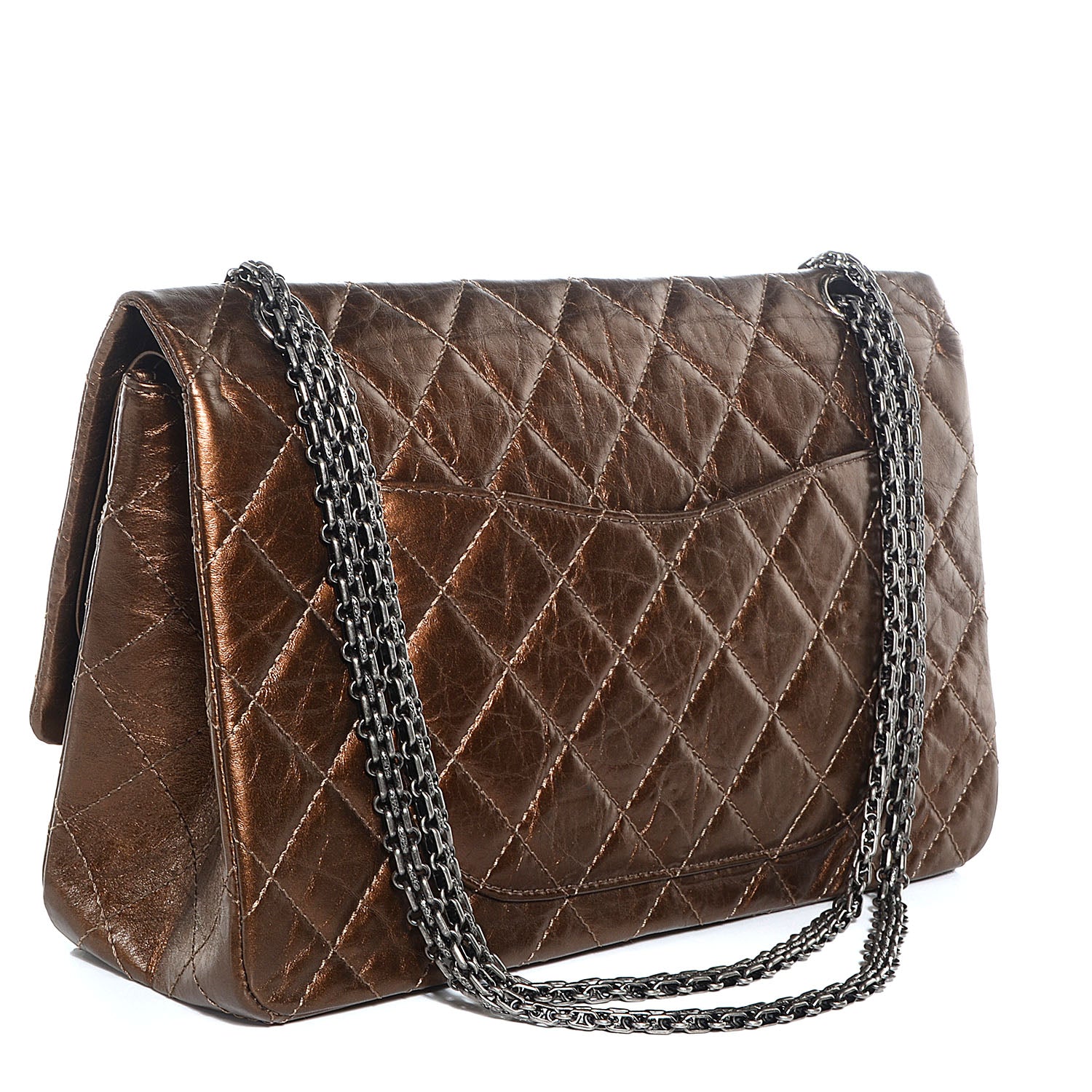 Chanel Aged Calfskin 2.55 Reissue 227 Flap Bronze 3 of 8