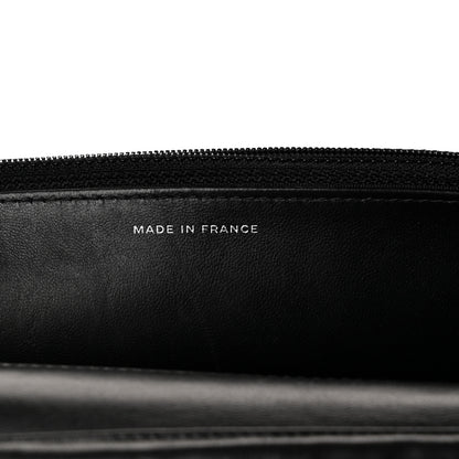 Chanel Lambskin Embellished Quilted Wallet On Chain WOC Black 6 of 10
