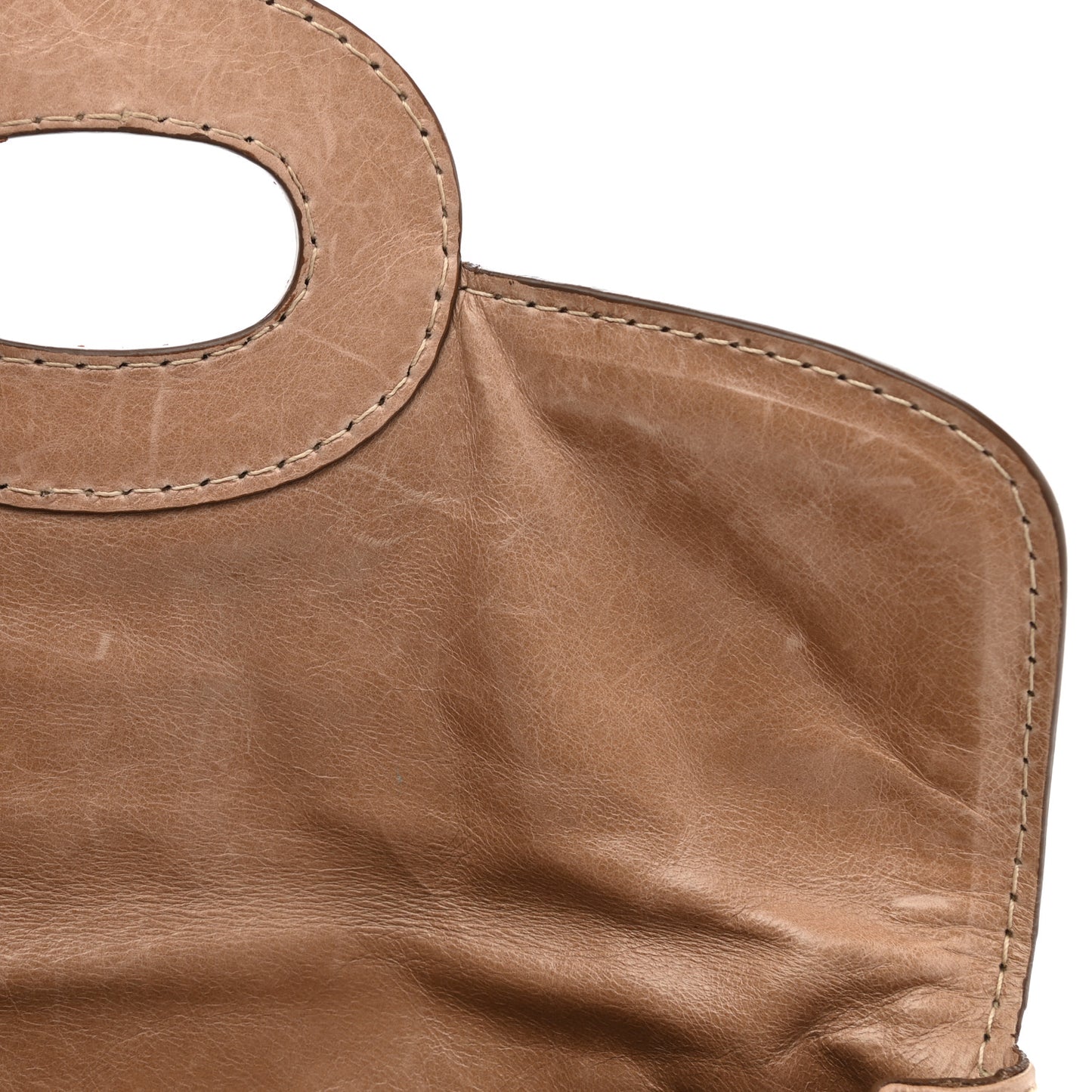 Vitello Shine Turnlock Flap Clutch