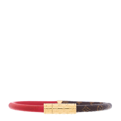 Louis Vuitton Monogram Daily Confidential Bracelet 19 Red 1 of 3