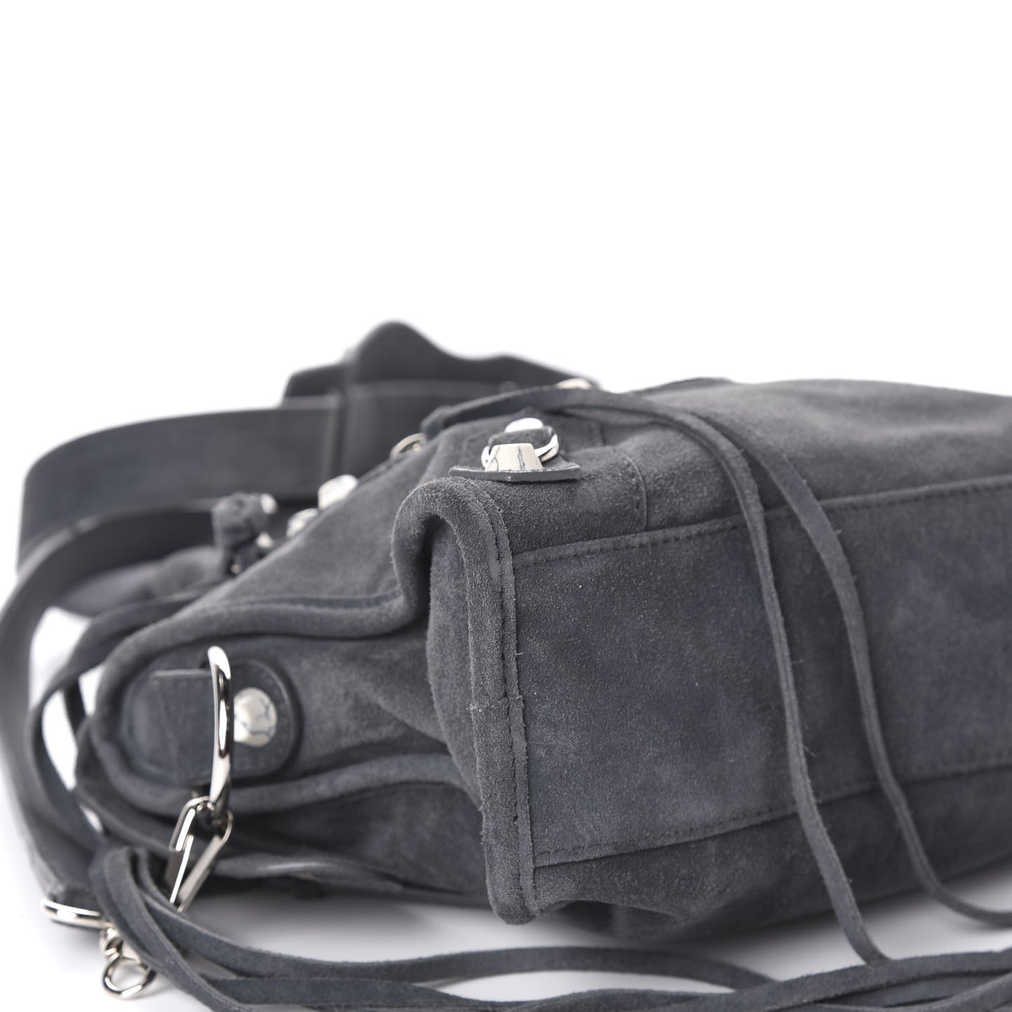 Baby Daim Suede Marble Hardware Mini City Grey
