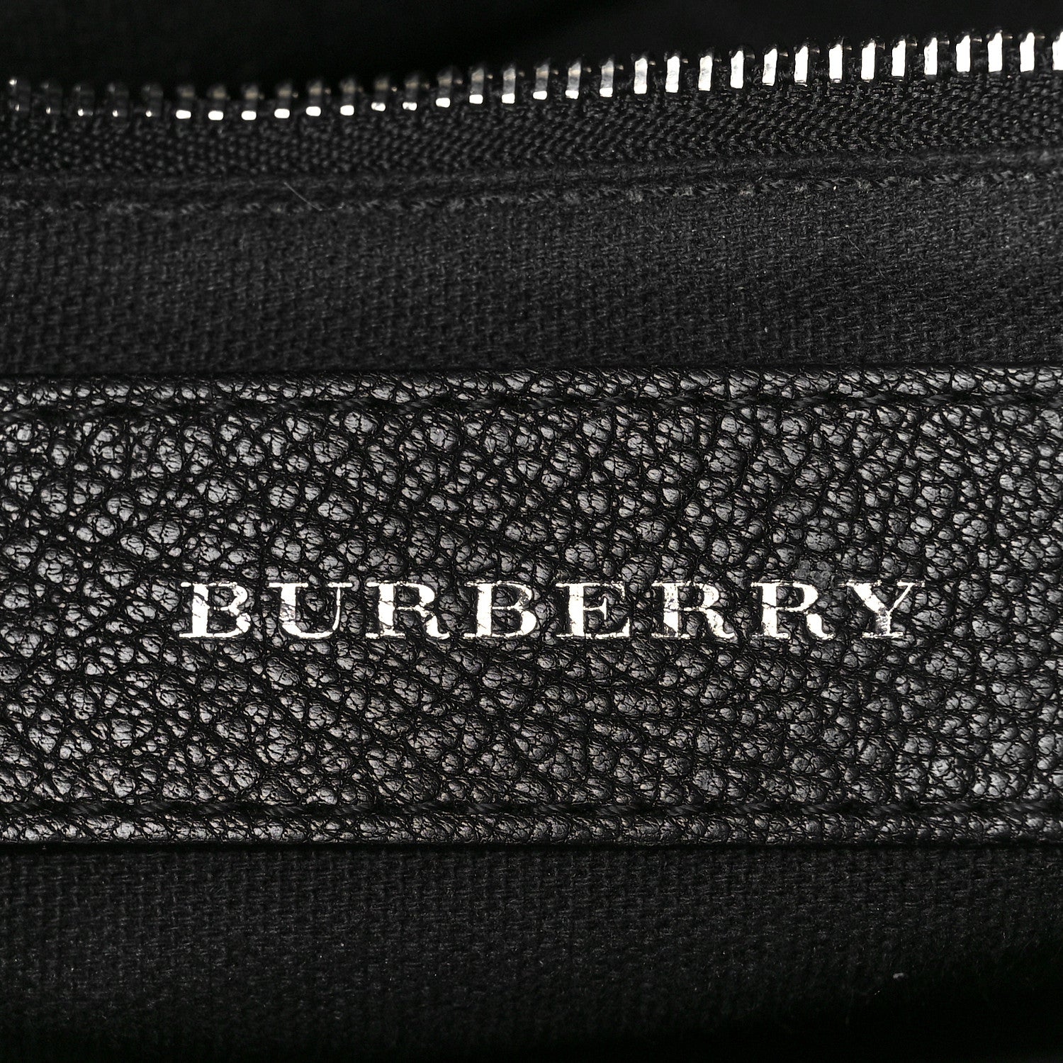 Burberry Goatskin Vintage Check Small Banner Tote Black 7 of 10