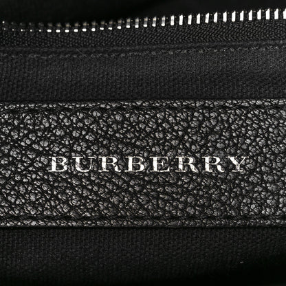 Burberry Goatskin Vintage Check Small Banner Tote Black 7 of 10