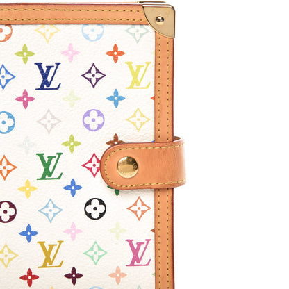 Louis Vuitton Monogram Multicolor Small Ring Agenda Cover White 7 of 8