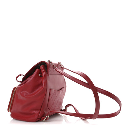 Chanel Caviar Quilted Business Affinity Backpack Red 3 of 10