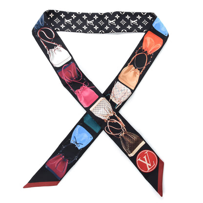 Louis Vuitton Silk Monogram Tribute To Noe BB Bandeau Black 1 of 5
