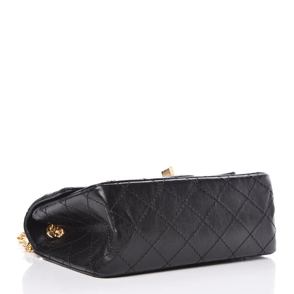 Chanel Aged Calfskin Quilted 2.55 Reissue Mini Flap Black 4 of 10