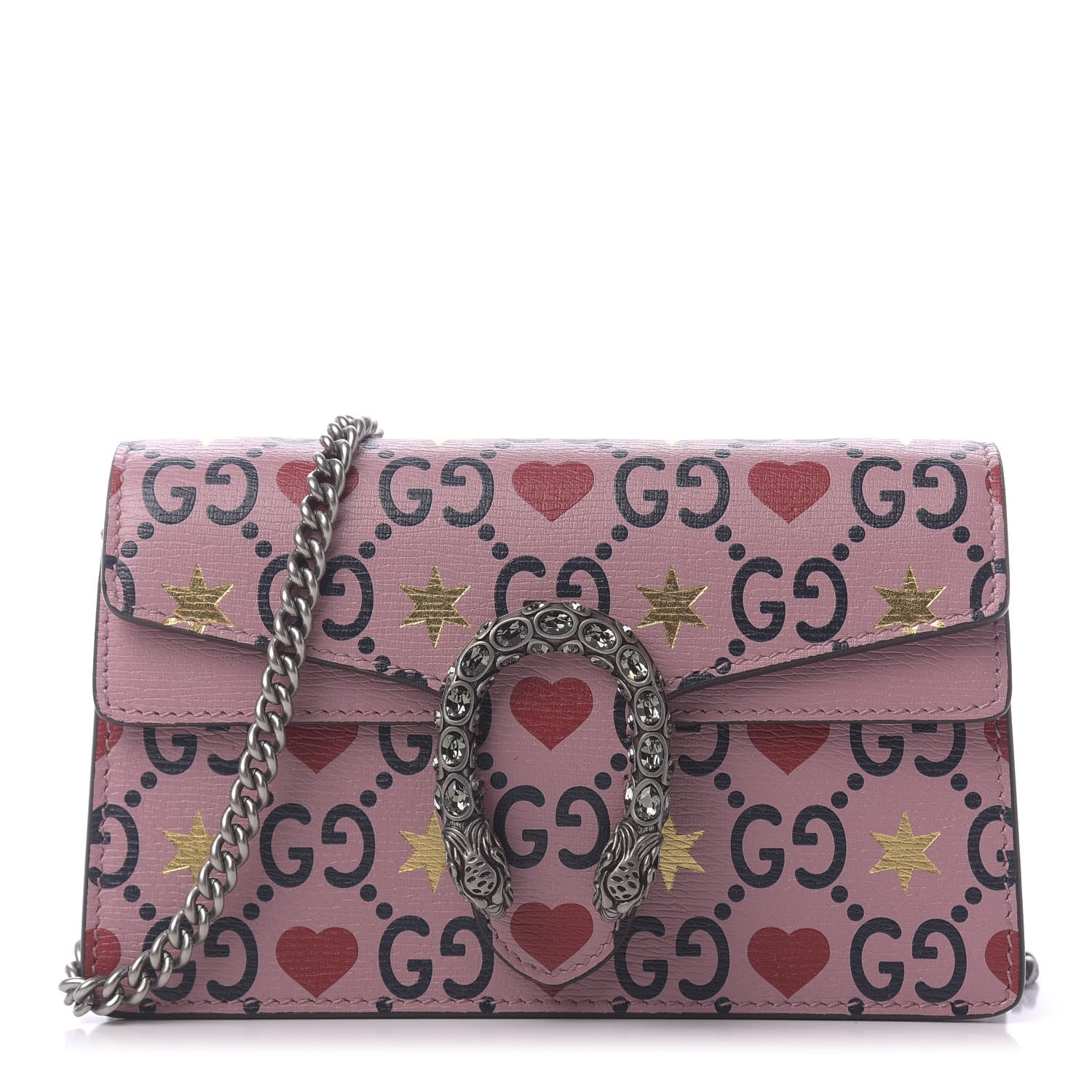 Gucci Calfskin Valentine's Day Exclusive Super Mini Dionysus Shoulder Bag 1 of 10