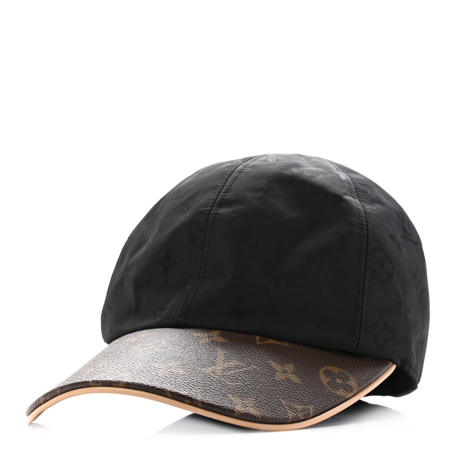 Louis Vuitton Polyester Silk Monogram LV Get Ready Cap M Black 1 of 10