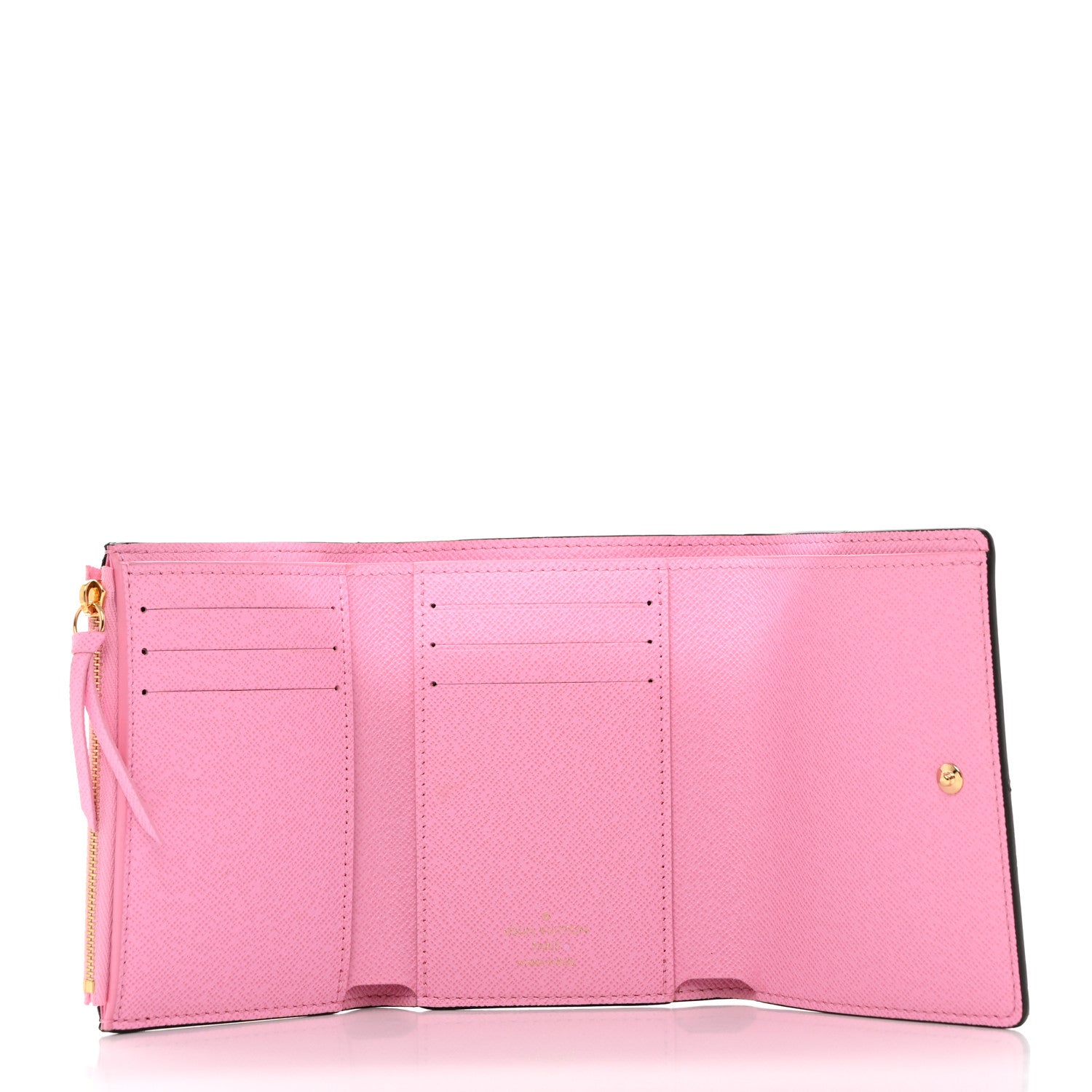 Louis Vuitton Monogram 2022 Christmas Animation Paris Victorine Wallet Pink 5 of 6