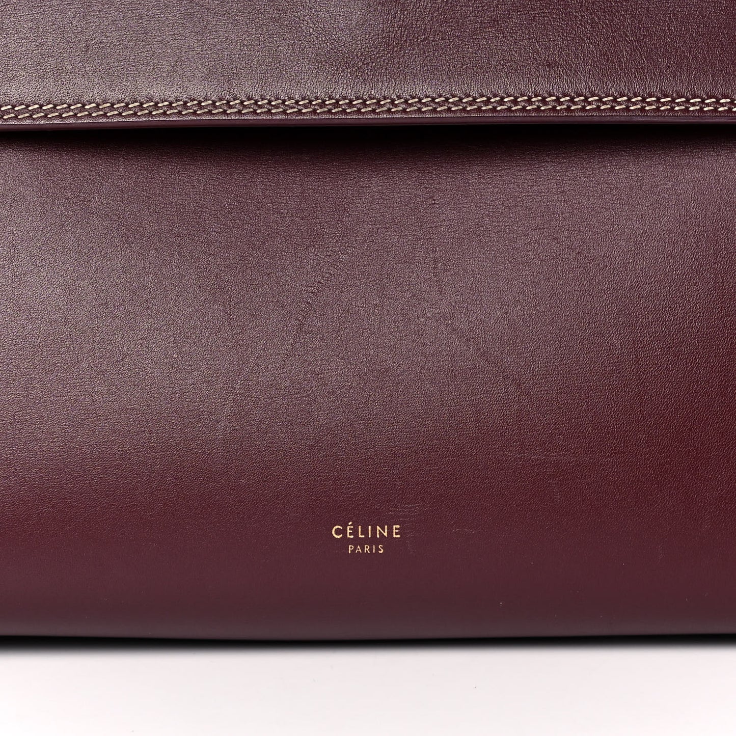 Natural Calfskin Mini Belt Bag Burgundy