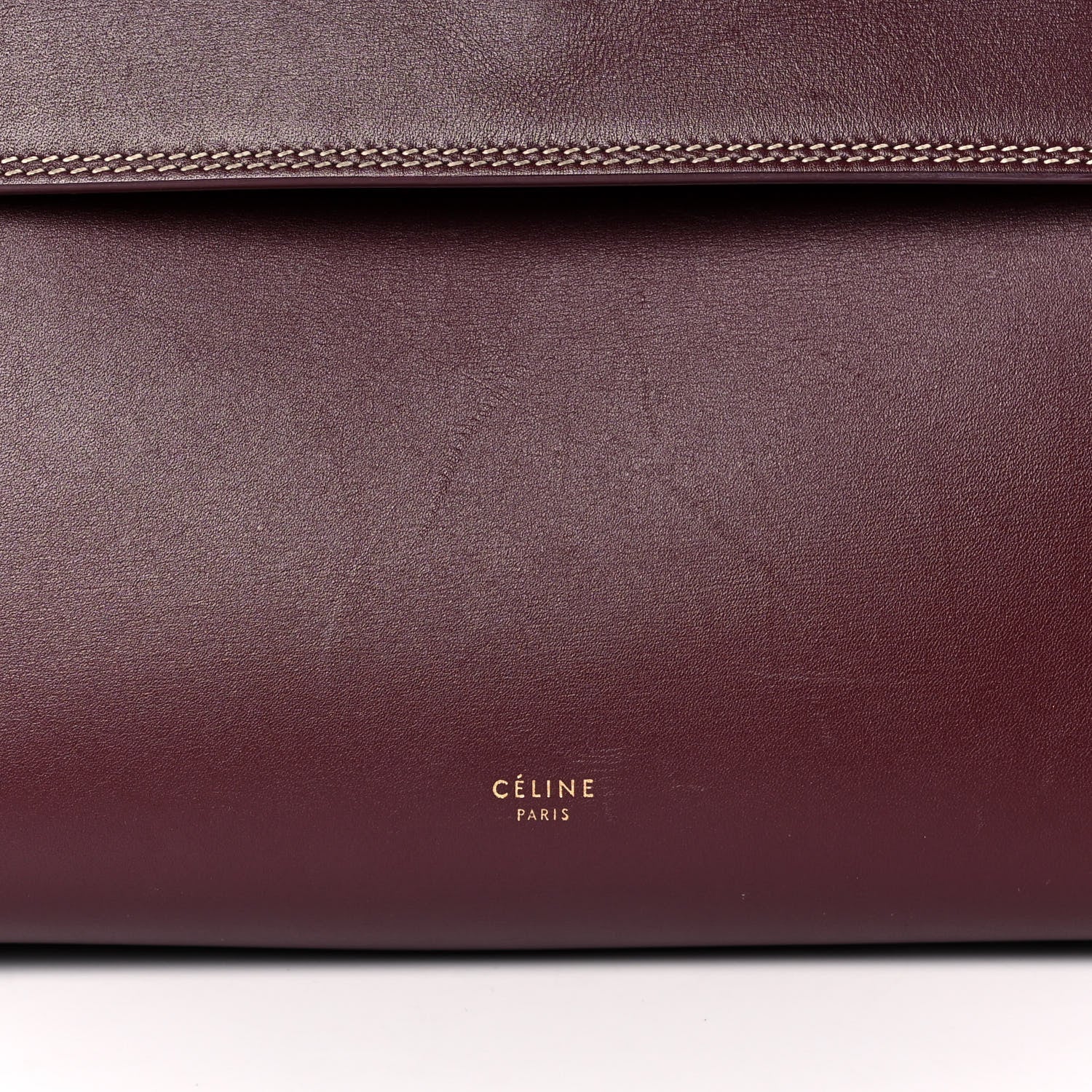 Celine Natural Calfskin Mini Belt Bag Burgundy 6 of 11