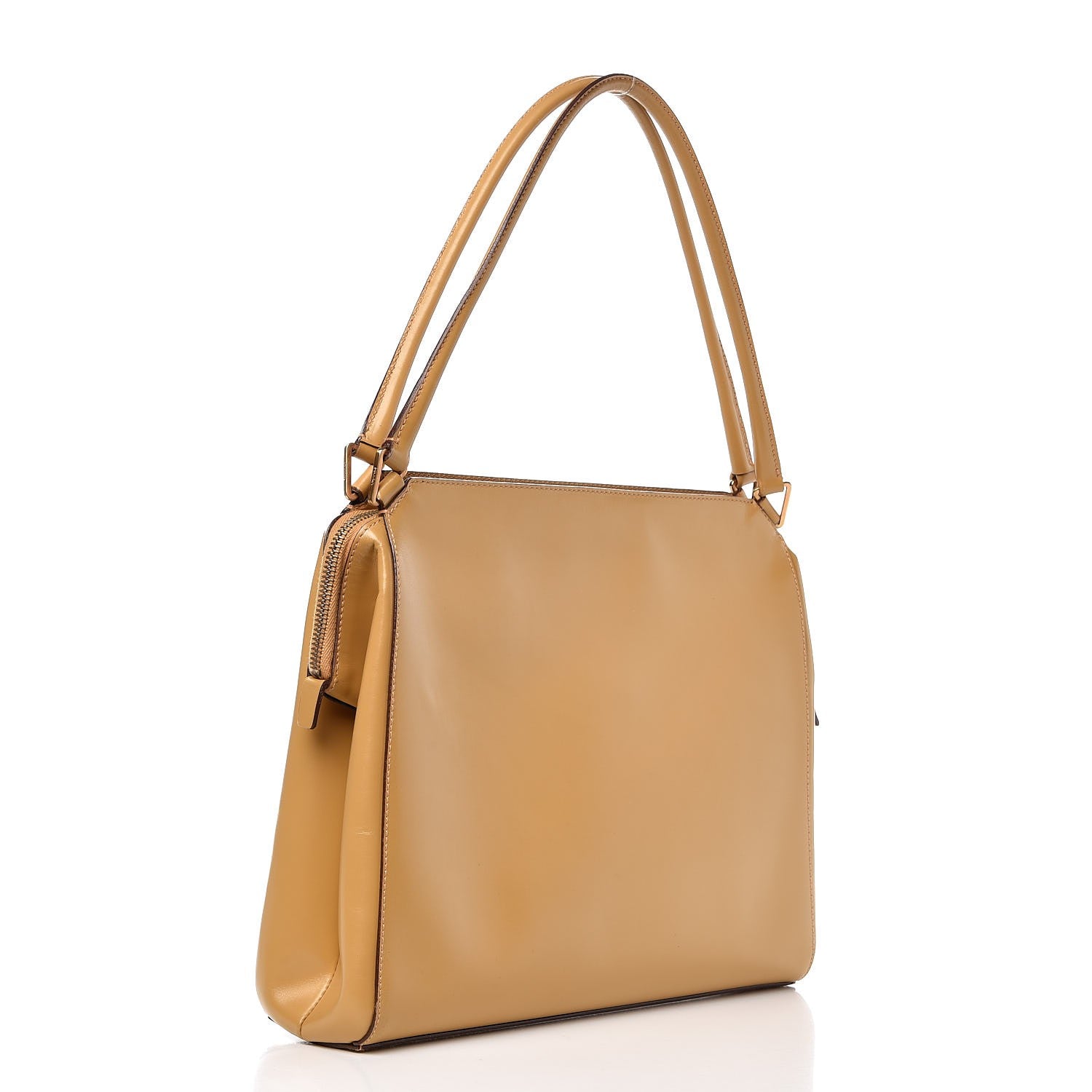 Prada Vitello Chic Shoulder Bag Miele 3 of 9