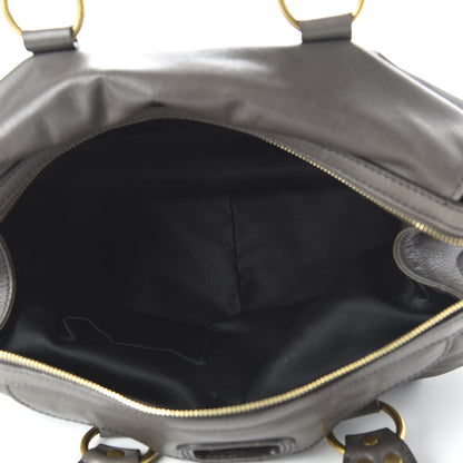 Saint Laurent Sheepskin Muse Bowler Grey 5 of 10