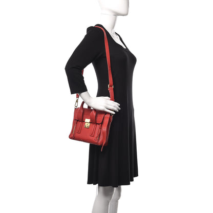 3.1 Phillip Lim 3.1 Textured Calfskin Mini Pashli Satchel Red 2 of 16